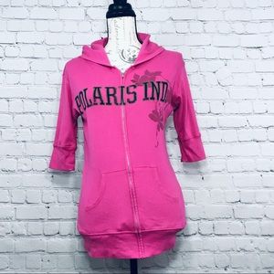 Polaris zip up hooded sweatshirt hoodie size Large